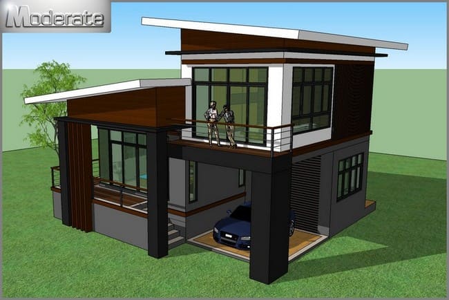 แบบบ้านสไตล์โมเดิร์น
